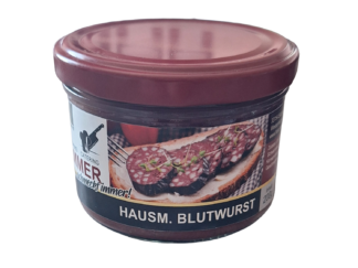 Hausmacher Blutwurst im Glas